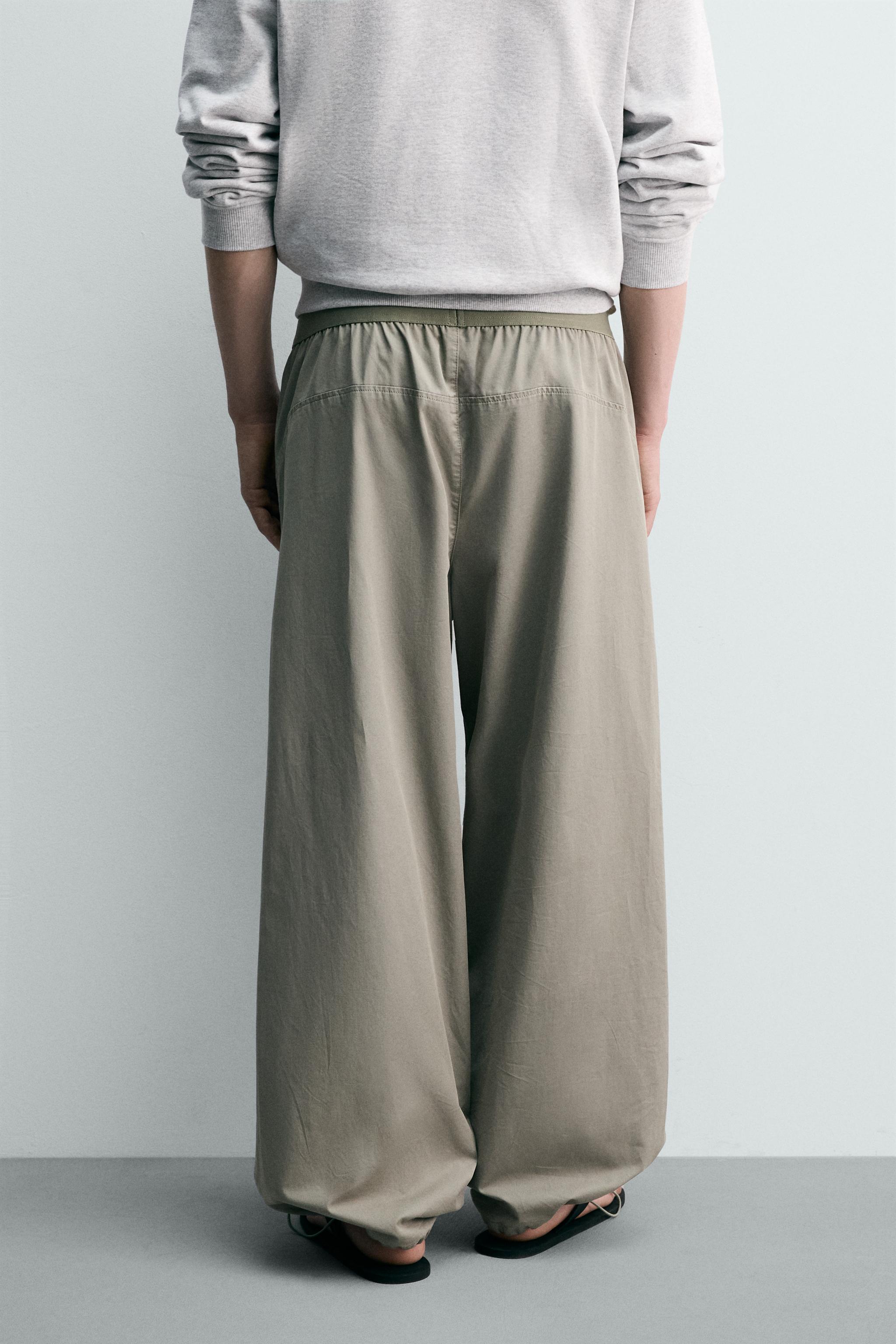 PANTALON PARACHUTE COUPE DÉCONTRACTÉE